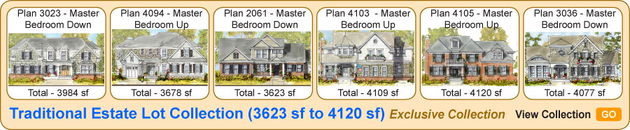 Estate Lot Traditional No. 2 Collection (3623 sf to 4120 sf) Exclusive Collection